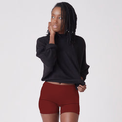 Period Sleepwear Sleep Boyshort | Burgandy - Ruby Love