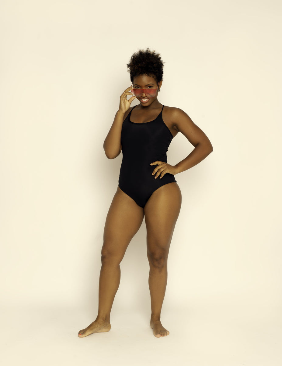  RUBY Love Period Swimwear - Black Sand Ruffle Bikini