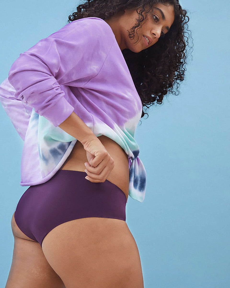 The Grape Jelly | Solid Purple Modal Cheeky Underwear