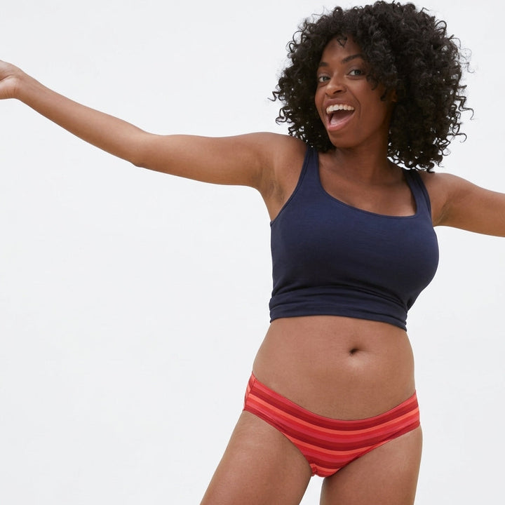 Teen Period Underwear - Hipster | Ruby Stripe