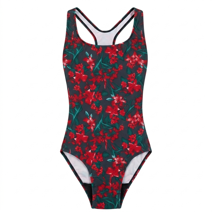 Period Swimwear Racerback | Midnight Bloom | Ruby Love