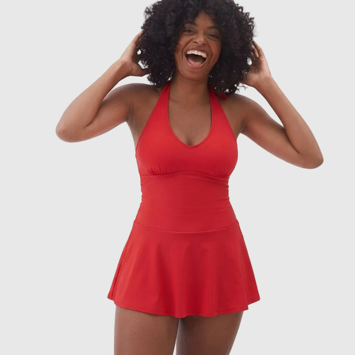 Period Swimwear Dress | Classic Ruby