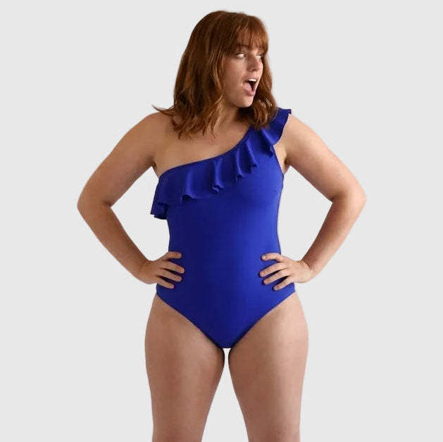 Period Swimwear One Shoulder | Blue Waters (Navy)