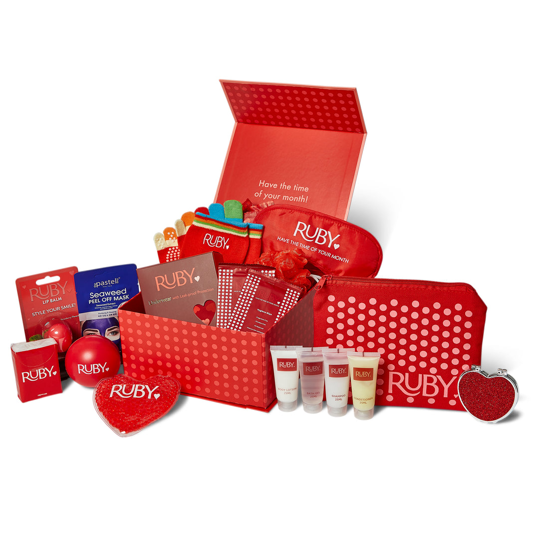 First Period Kit + Teen Period Underwear - Ruby Love