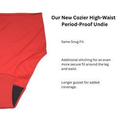 Traditional Period Underwear High Waist | Classic Ruby