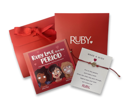 Puberty Book & Grow Up Bracelet Gift Set - Ruby Love