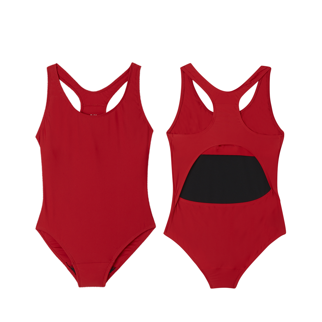 Period Racerback Swimsuit - Red Sport