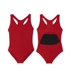 Period Racerback Swimsuit - Red - Ruby Love