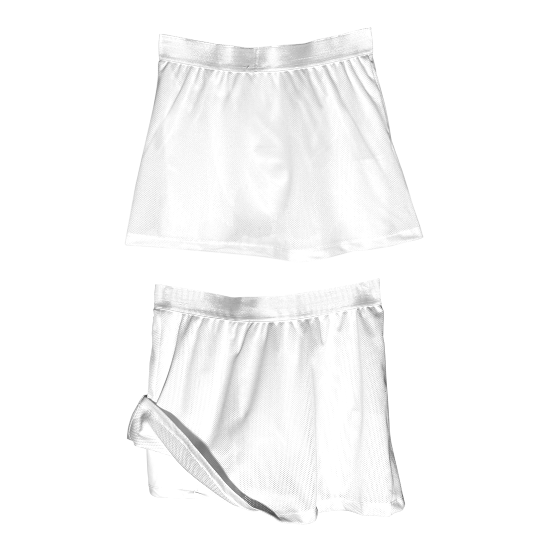 Tennis Skort - Clean White - Ruby Love