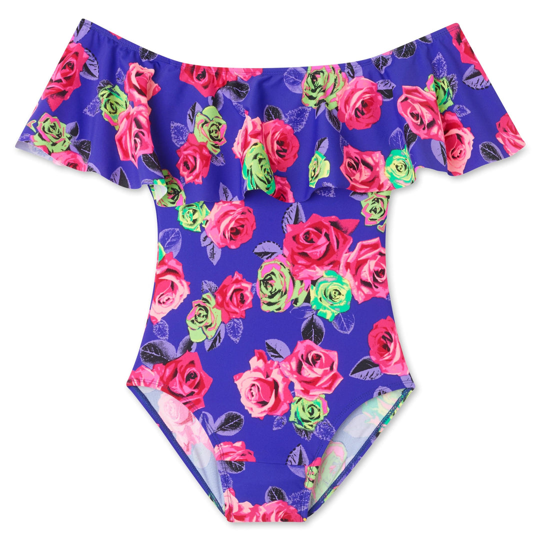 Period Swimwear Off the Shoulder | Floral Vacation - Ruby Love