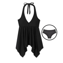Period Swimwear Tankini Set | Black Sea - Ruby Love