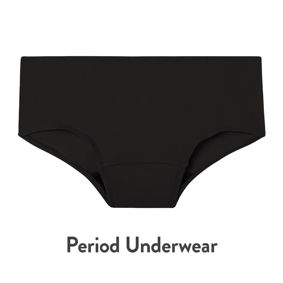Black Hipster Period Underwear