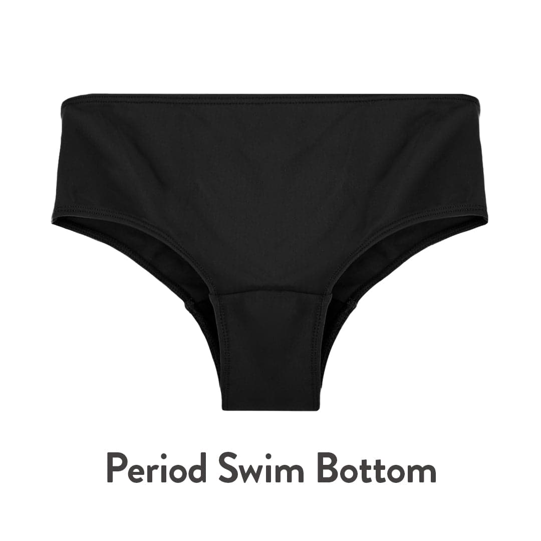 Black Period Swim Bottom